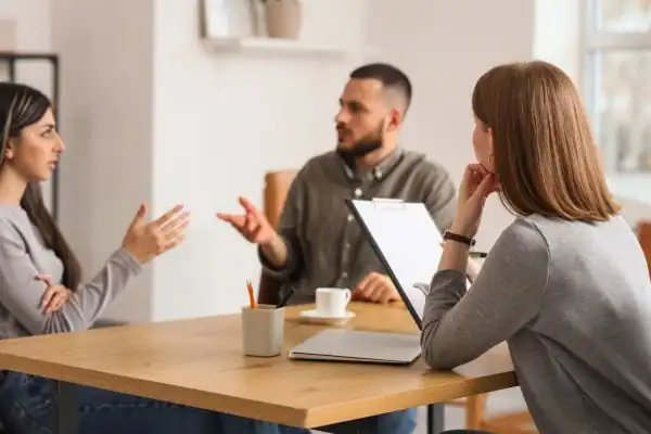 Image of couple access free mediation using family mediation voucher scheme Enfield