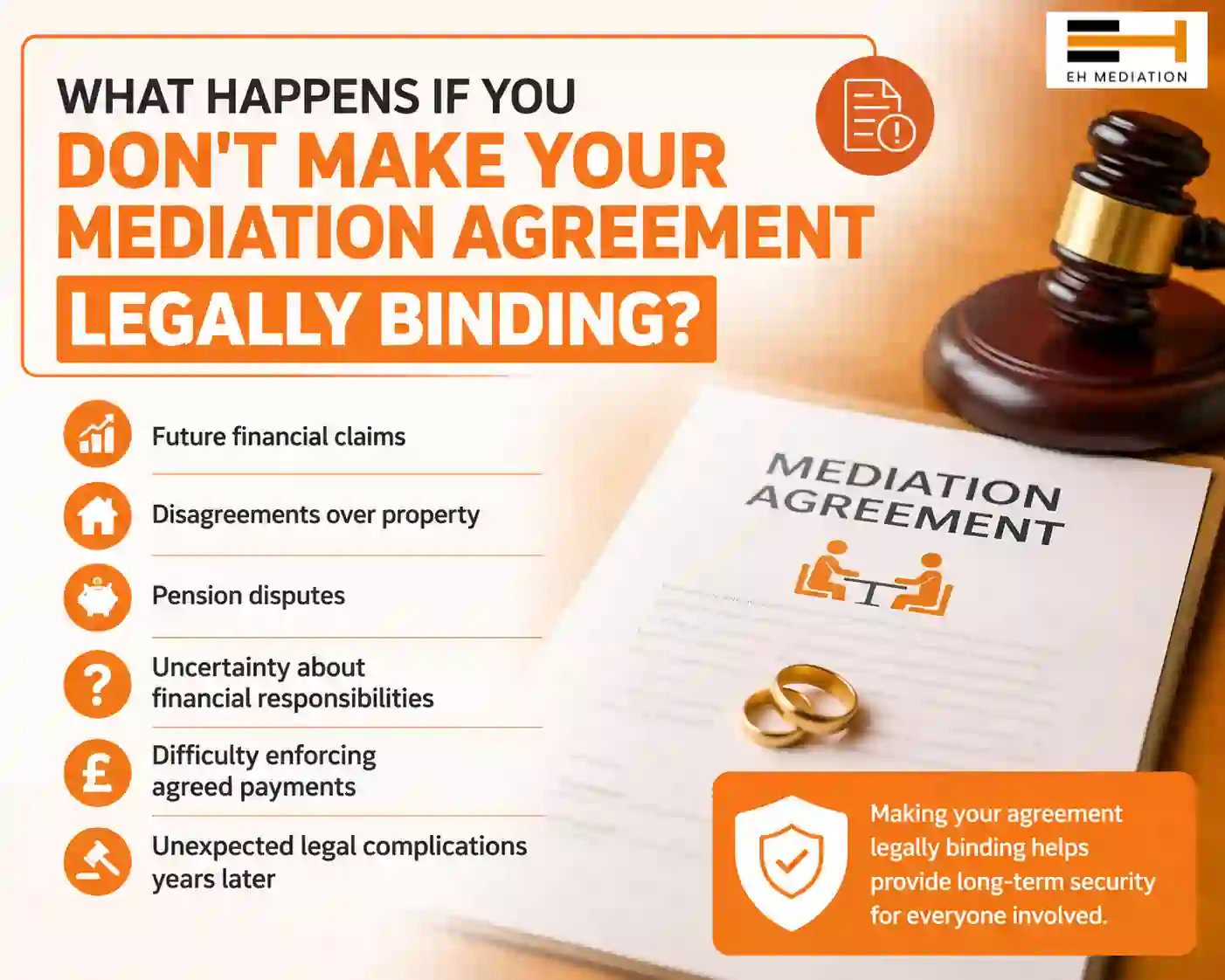 What Happens If You Don't Make Your Mediation Agreement Legally Binding Enfield?
